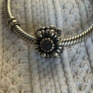 Pandora June Birthstone Moonstone Charm – Sterling Silver Authentic